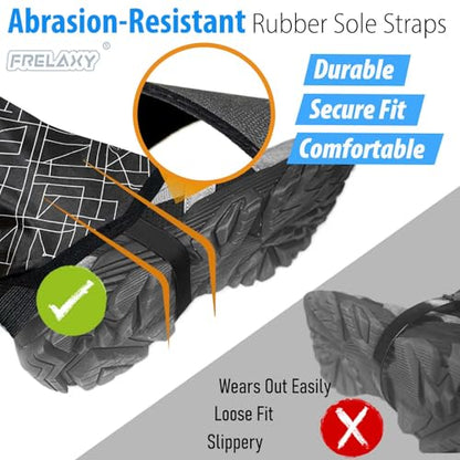 Frelaxy Ultralight Trail Gaiters for Hiking & Running – Breathable, Wear-Resistant Low Shoe Gaiters, Protect Feet from Rocks, Mud, Dust & Debris - color: Black