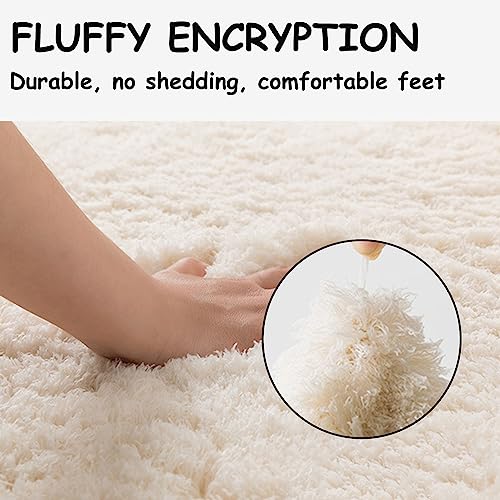 Thickened Plush Foam Interlocking Floor Carpet Mat,24 Piece 12x12in Fluffy Square Puzzle Foam Carpet Tiles with Edgings,Soft Anti-Slip Shaggy Area Rug Playmat(Color:Rose red+Blue) - color: Rose Red+blue
