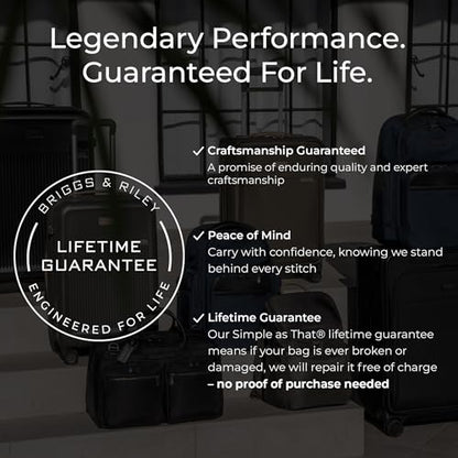 Briggs & Riley 21 Inch International Carry-On Luggage with Wheels - Small Rolling Hard Shell Heavy Duty Suitcase with Laptop Compartment - 360 Spinner Wheels - Torq Collection - Hunter Green - color: Hunter, size: 21"