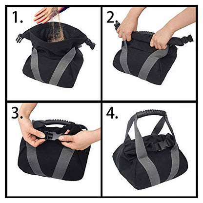 Canvas Weightlifting Training Sandbag, Fitness Sandbag with Comfortable Handle, Durable Tear - Resistant Filling Load Sandbag for Home Gym and Travel Workouts
