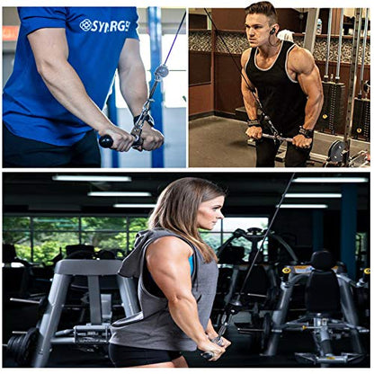 Taeku LAT Pulley System for Home Gym – Strength Training Fitness Equipment Cable Machine for Triceps, Biceps, Back & Shoulder Workouts - color: Bar