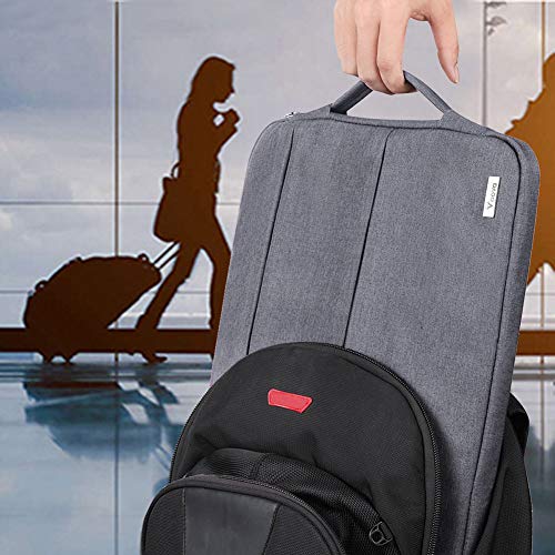 Voova Laptop Sleeve Carrying Case 13 13.6 Inch Compatible with MacBook Air 13 M1/M2/M3/M4, MacBook Pro 13/14, IPad Pro 13, Waterproof Slim Computer Cover Bag, Grey - color: Grey, size: 12.6-13.6 Inch