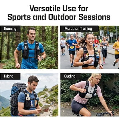 Tomum Running Vest for Women Men - Hydration Backpack Water Bottle Runner Vest for Hiking Trail Run Marathon Jogging - Lightweight Reflective Runners Vests Water Bag Back Pack with Phone Pocket