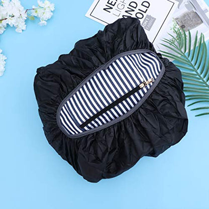 ledmomo Waterproof Backpack Rain Cover Rucksack Rainproof Pack Cover for Hiking Camping Traveling 45L (Black)