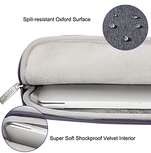 Voova Laptop Bag 13 14 Inch, Waterproof Computer Sleeve Carrying Case with Shoulder Straps & Handle Compatible with Macbook Air 13 M2/M3/M4, MacBook Pro 13/14, HP Dell Lenovo Chromebook 14, Grey - color: Grey, size: 13-14 Inch(35 x 24 x 2.5 cm)