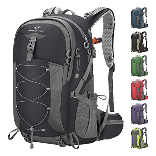 Maelstrom Hiking Backpack,Camping Backpack,50L Waterproof Hiking Daypack with Rain Cover,Lightweight Travel Backpack,Black - color: 50l Black, size: 50L