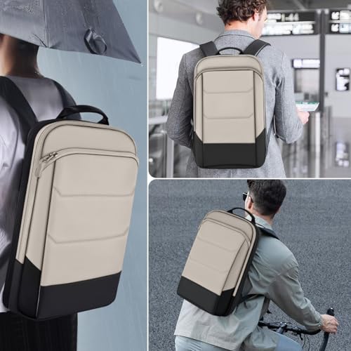 ZINZ Laptop Backpack 17.3 Inch Business Travel Backpack, Water Resistant Large Daypack Bag for Men Women -Maroon - color: Maroon