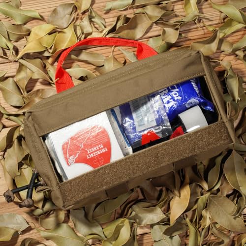 KRYDEX Clear Top Insert Bag with Hook Panel Tactical Packing Cube Travel Organizer Bag (Small -CB) - color: Small -CB