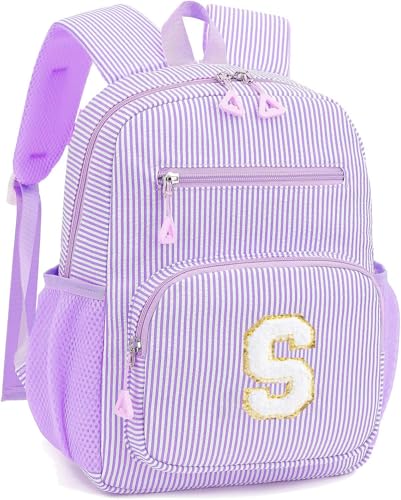 Mini Toddler Backpack for Girls 2-4, Cute Personalized Preschool Kindergarten Backpack for Kids Birthday Gifts (Purple S) - color: Purple, size: Mini-12"H(not fit folder）, style: S