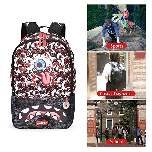 Graffiti Backpack for School, 20L Casual Daypack, Designer Laptop Backpack for 15.6 Inch Laptop - color: Multicolor