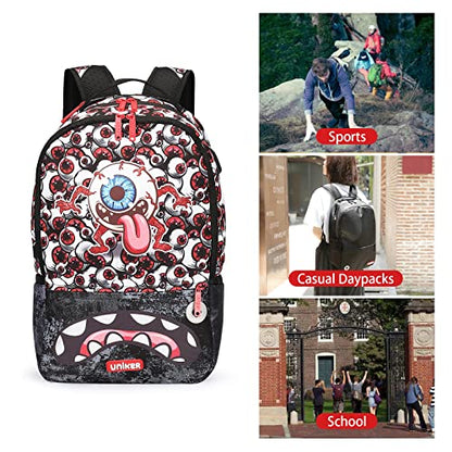 Graffiti Backpack for School, 20L Casual Daypack, Designer Laptop Backpack for 15.6 Inch Laptop - color: Multicolor