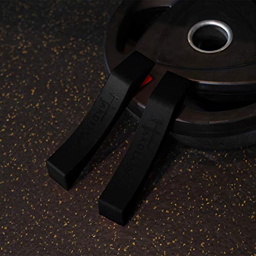 Deadlift Jack Alternative (1 Pair) Easy to Load and Unload Weight Plates, Perfect for Deadlift, Crossfit, Powerlifting, Weightlifting, Home Gym for Your Gym Bag - color: C: Black