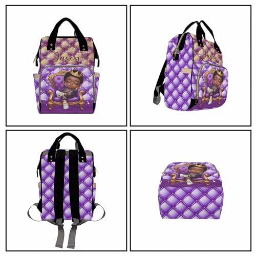 Custom Diaper Bag with Name,Personalized Diaper Bag Backpack &Insulated Water Bottle Mother Gift,Custom Monogram Baby Travel Bag Nursing Diaper Mommy Backpack with Adjustable Shoulder Straps Nappy Bag - color: Design 22