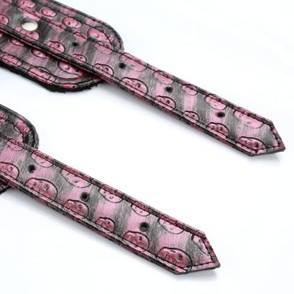 2026 Upgraded Heavy Duty Expandable Spreader Bar – Adjustable PU Straps for Pilates, Yoga - style: Rose+PinkKL