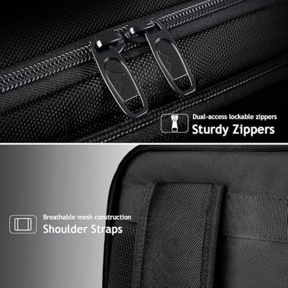 MATEIN Extra Large 45L Travel Laptop Backpack, Airline Approved Carry on Backpack with Shoe Compartment, Water Resistant Luggage College Overnight Weekender Travel Bag Fit 18" Laptop, Black - color: Black, size: XX-Large
