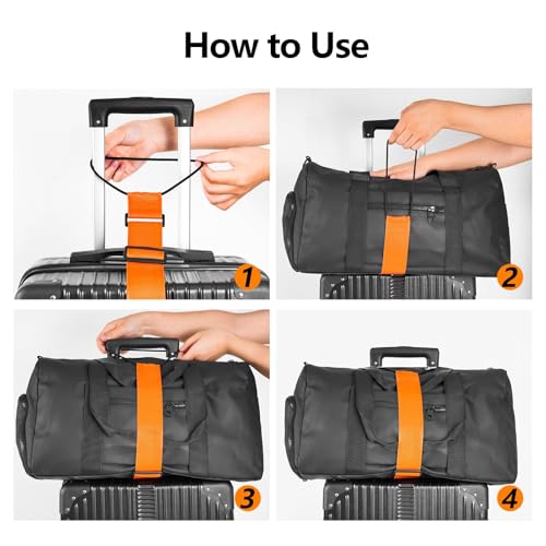 BILIONE Add a Bag Luggage Straps 2 Pack, Adjustable Bungee Elastic Belt to Connect Two Suitcases, Secure Carry On & Travel Essentials (Green) - color: Green, size: 2 Pack