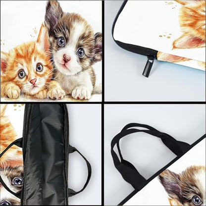 15-Inch Laptop Sleeve – Stylish, Lightweight, Shockproof, Water-Resistant Case for Lenovo, HP, Dell, Asus Notebooks - Cute Cat and Dog - color: Cute Cat and Dog