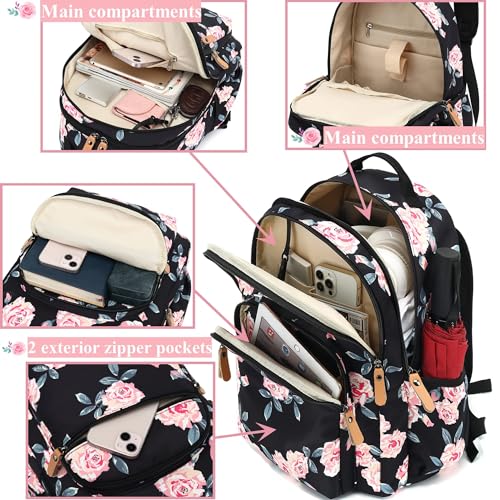 Leaper Cute Cat Printing Laptop Backpack Water-resistant College Backpack Bookbags Travel Bag Casual Bag Satchel Gary - color: Gary-cat, size: X-Large