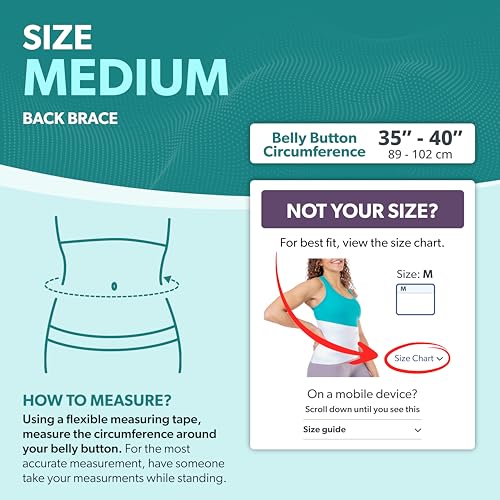 BraceAbility Lower Back Pain Brace - Wraparound Lumbar Support Belt for Herniated or Bulging Discs Treatment, Pinched Nerve Relief, Degenerative Disc Disease and Hip Strains for Men and Women (M) - size: M