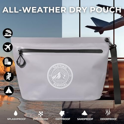 Tactiko 3L Heavy-Duty Zipper Pouch – Splash-Resistant Gear Organizer - color: Gray