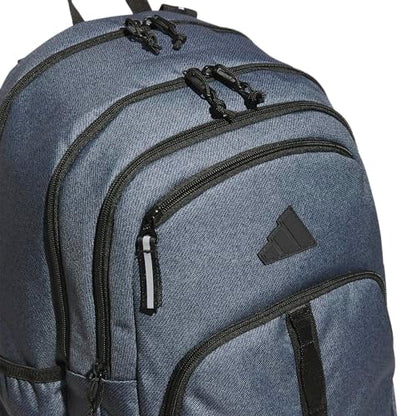 adidas Prime 7 Backpack for Laptop, School and Travel, 37L - color: Twill Onix Grey/Black