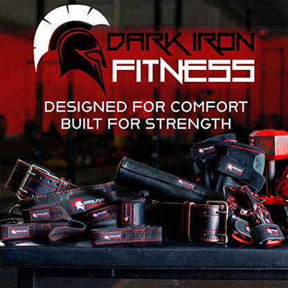 Dark Iron Fitness Wrist Straps for Weightlifting, Heavy Duty Gripping Suede Leather Bands for Men & Women, Support Wraps Gloves Alternative for Power Lifting Weight Strength Training Workouts - size: 22 inches long