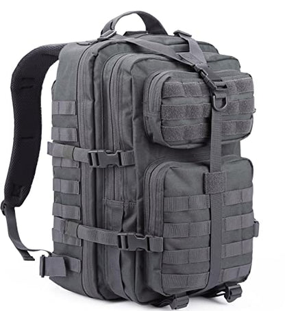 REEBOW GEAR Tactical Backpack for Men Military Tactical Bag Pack Army Molle Survival Bags Backpacks - color: Gray