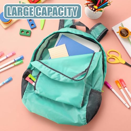 Jexine 10 Pcs Backpacks in Bulk 16.5 Inches Back Pack Basic Backpack for Adult Lightweight Outdoor Travel Book Bags (Mint Meadow) - color: Mint Meadow