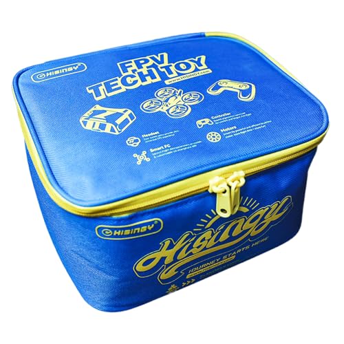 HISINGY Storage Bag Compatible with all Drone Models,Travel Carry Case,Drone Accessories,Large Capacity,Reasonable Design (Blue) - color: Blue