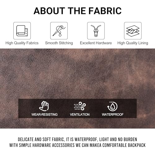 WYFJNX PU Leather Womens Backpack Purse Ladies Backpack Handbag Fashion Shoulder Bag Small Travel Bag Brown - color: Dark Brown