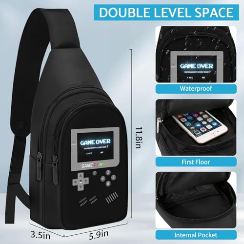 TILYTADLY School Backpack For Boys - Gamer Boys Backpack For Kids Children Teens Elementary Middle School - Ages 6-18，17″ - color: 1-black-set2