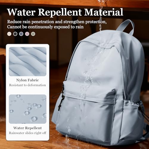 Simple School Backpack For Girls Boys,Waterproof Bookbag For Women Men,College Student School Bag,Lightweight Travel Rucksack Casual Daypack,Laptop Backpacks(Blue) - color: A2-blue
