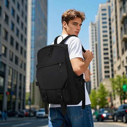 GAEKEAO Classical Basic Travel Backpack for Women and Men Lightweight Travel Workout Sports Backpack Casual Daypack, Black - color: A01 Black