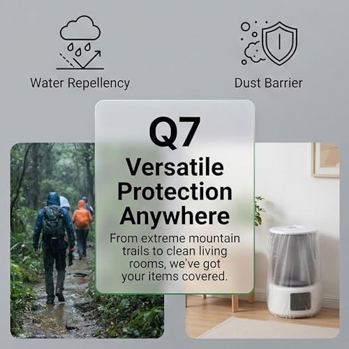 10 Pack Backpack Rain Cover Clear Waterproof Bag Cover for Backpack 15L-40L, Dustproof Backpack Cover for Air Travel, Hiking, Camping, Outdoor Essentials with Storage Box