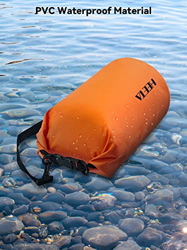HEETA Waterproof Dry Bag Backpack with Emergency Whistle 5L/10L/20L/30L/40L - color: Orange, size: 5L