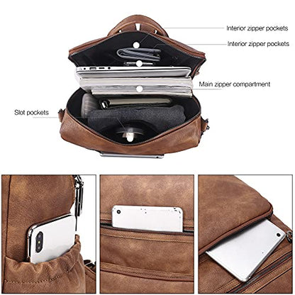 CLUCI Backpack Purse for Women Travel Backpack Large Leather Fashion Designer Lady Shoulder Bag with Tassel Brown - color: 0-0 Two-toned Brown