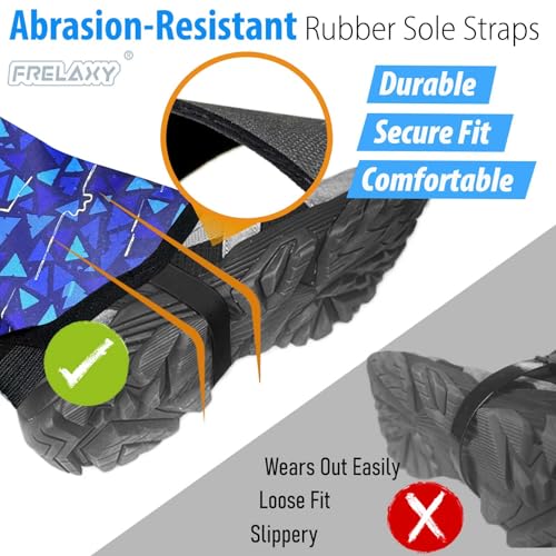 Frelaxy Ultralight Trail Gaiters for Hiking & Running – Breathable, Wear-Resistant Low Shoe Gaiters, Protect Feet from Rocks, Mud, Dust & Debris - color: Blue