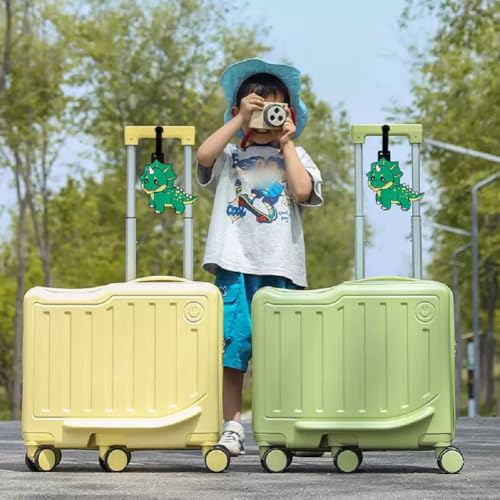Cute Cartoon Dinosaur Silicone Luggage Tag Fun Triceratops Travel Bag Tag Personalized Labels for Cruise Airport (Triceratops) - style: Triceratops