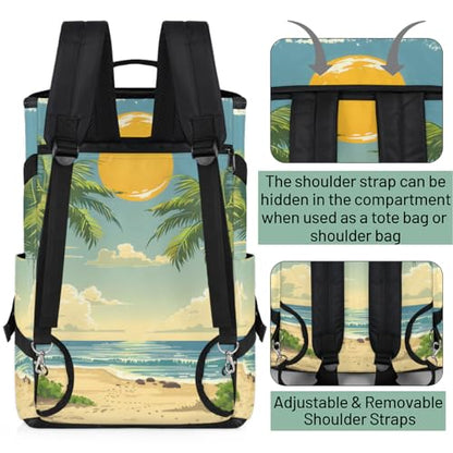 Gym Backpack, Water Resistant Carry-On Bag with Padded Shoulder Straps