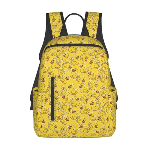 Stylish Daily Shoulder Backpack Cartoon Animal Duck Yellow Rubber Ducks, Practical Multi-scene Daypack for Road Trip Picnic Walking Men Women - color: Picture (221)