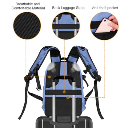 MOSISO Camera Backpack, DSLR/SLR/Mirrorless Photography Camera Bag 15-16 inch Waterproof Hardshell Case with Tripod Holder&Laptop Compartment Compatible with Canon/Nikon/Sony, Slate Blue - color: Slate Blue