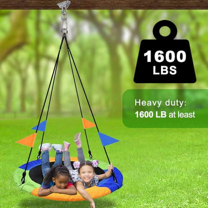 SELEWARE Stainless Steel Swing Hangers Heavy Duty Ceiling Swing Mounts Free Swivel Swing Hooks Swing Hardware Kits for Yoga Swing Hammock Chair Porch Swing Sets Heavy Bag 1000 LB Capacity Each 2 Pack - color: Silver2 - 360° Swing Hanger ( 2 Pack )