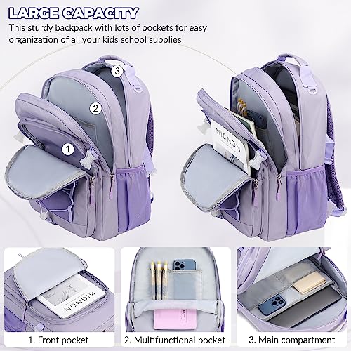 Lanola Man Women Children Casual Daypack Schoolbag Teenage Girls Bookbag Student College School Backpack - Black - color: Black