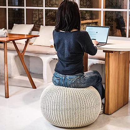 Yoga Ball Chair Cover - for 55cm and 65cm Birthing, Stability, Fitness, Balance Ball - color: Off White