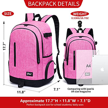 rickyh style School Backpack Travel Bag for Men & Women Lightweight College Back Pack with Laptop Compartmen - color: 01nfen