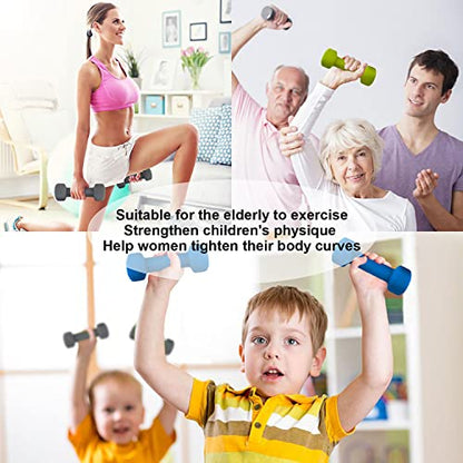 Saorzon Dumbbells Set of 2 Exercise Fitness Dumbbell for Home Gym Free Weights Hand Hex Dumb Bells - color: Royal Blue, style: 3 Pounds,Pair