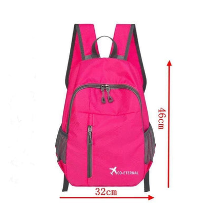 Geboldil Men's and women's leisure waterproof travel backpack - color: Rose Red