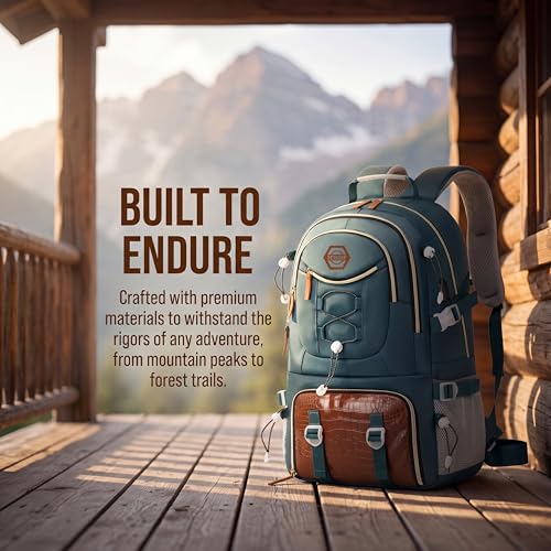 Spacious And Lightweight Outdoor Travel Backpack Featuring a Shoe Compartment - Ideal for Hiking, Camping, And (blue) - color: Blue