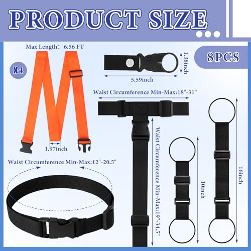 Sadnyy Luggage Straps for Suitcases, Adjustable Travel Belt to Add a Bag, Suitcase Connector Straps for Carry on Luggage Bungee Elastic Travel Accessories with Backpack Attachment (8 Pack,Chic Style) - style: Chic Style