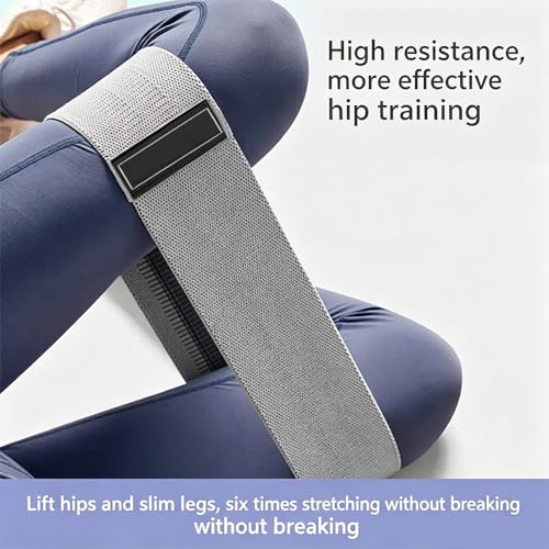 3 Pack Fabric Hip Resistance Bands, Non-Slip Glute Workout Loop Bands, 3 Tension Levels Fitness Exercise Bands for Leg Hip Training - color: Black